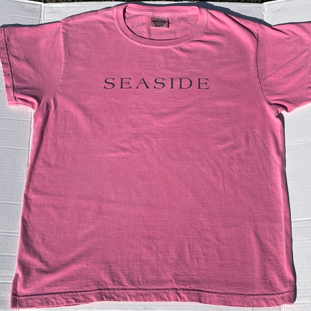 Seaside Florida Cropped T Shirt -Ladies pink